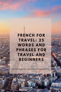 travel french expressions