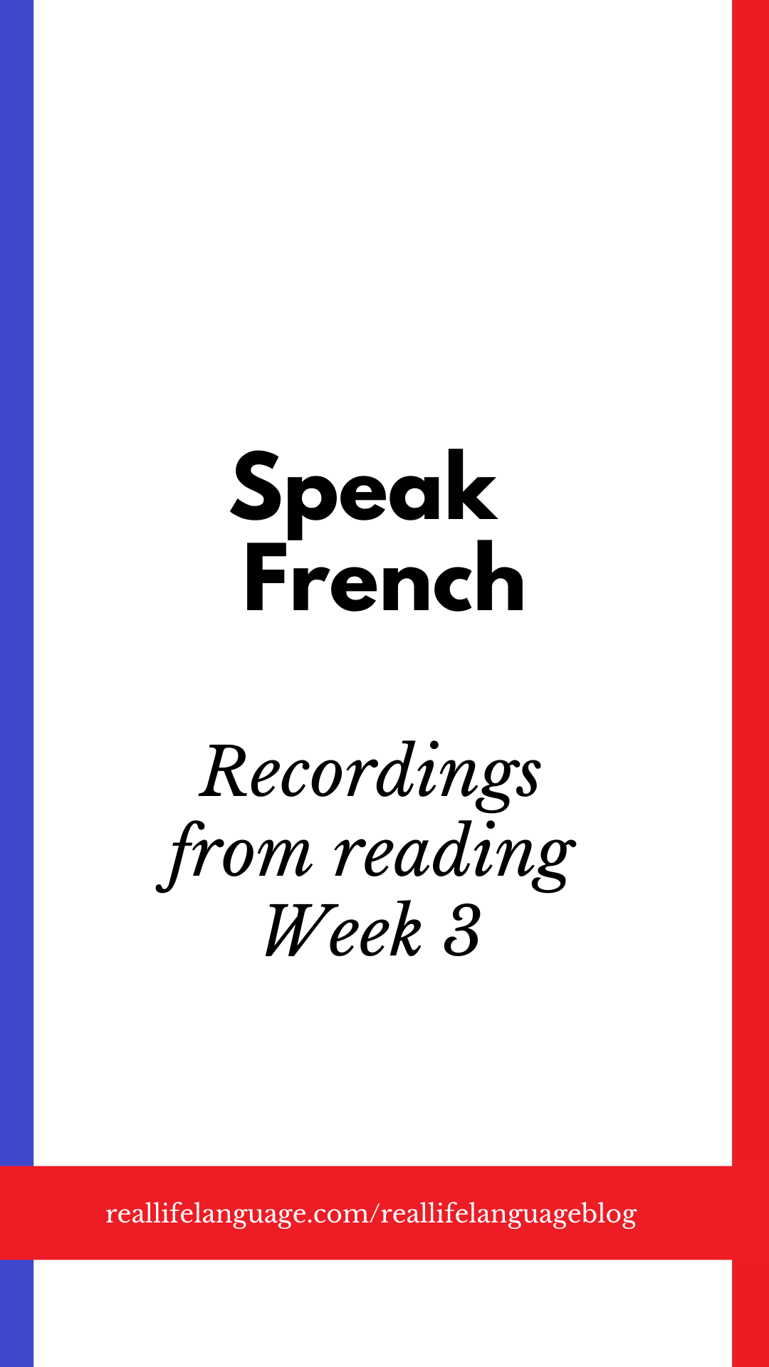 speak french: a little tip
