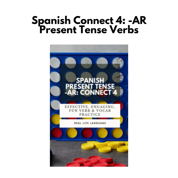 Spanish Connect 4: -AR Present Tense Verbs