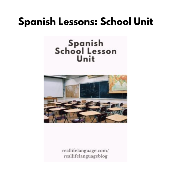 Spanish Lessons: School Unit