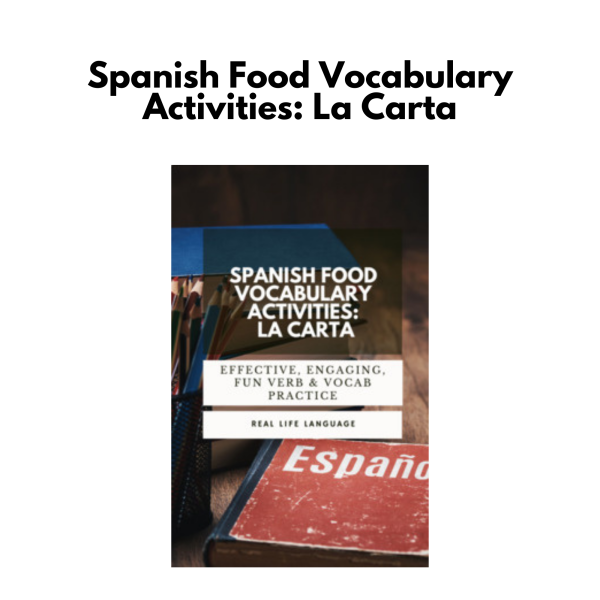 Spanish Food Vocabulary Activities: La Carta