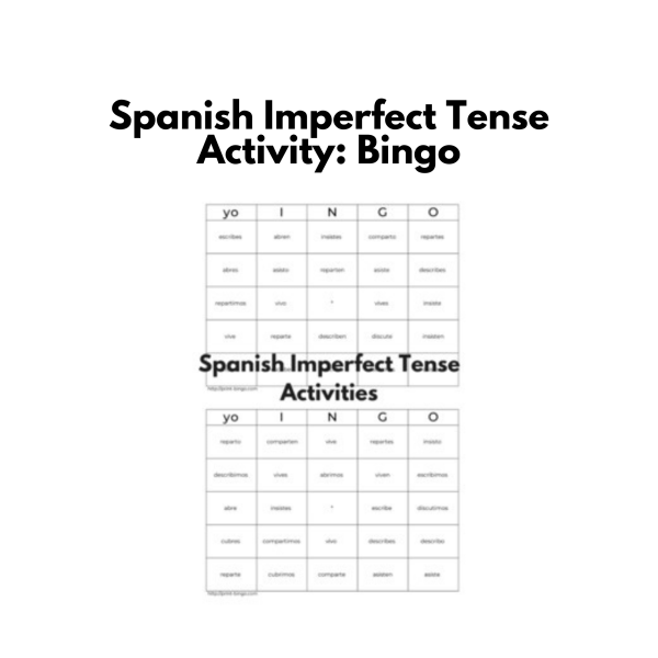 Spanish Imperfect Verb Conjugation Game: Tic Tac Toe