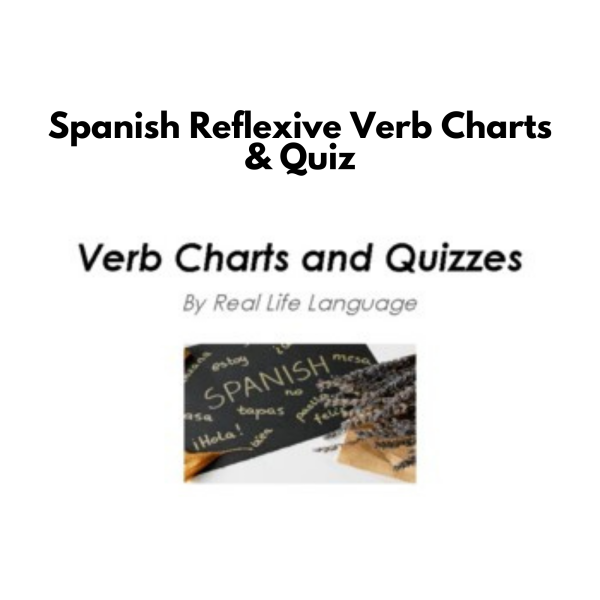 Spanish Reflexive Verb Charts & Quiz