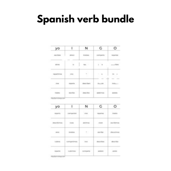 Spanish verb bundle