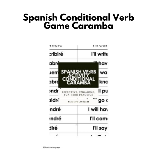 Spanish Conditional Verb Game: Caramba