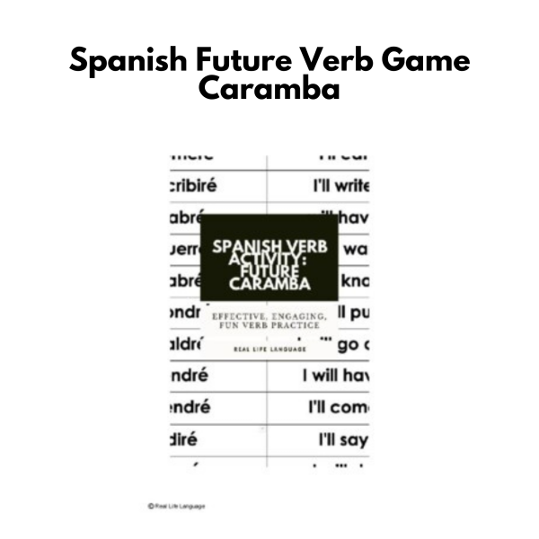 Spanish Future Verb Game: Caramba