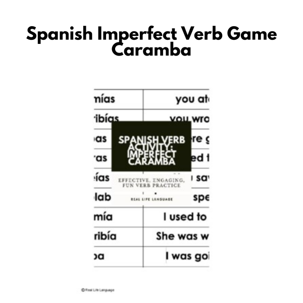 Spanish Imperfect Verb Game: Caramba