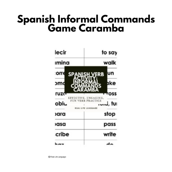 Spanish Informal Commands Game: Caramba