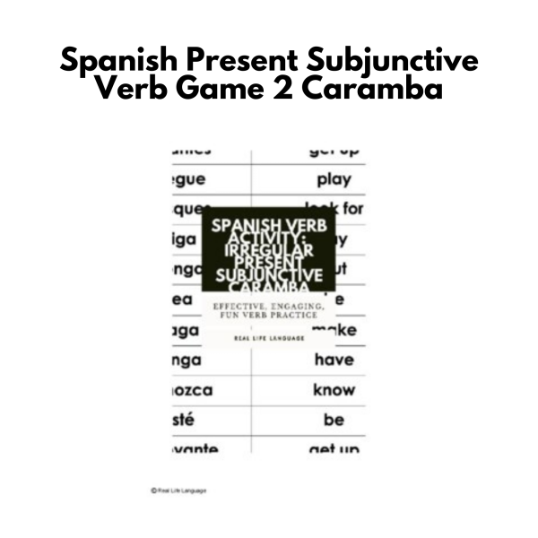 Spanish Present Subjunctive Verb Game 2: Caramba