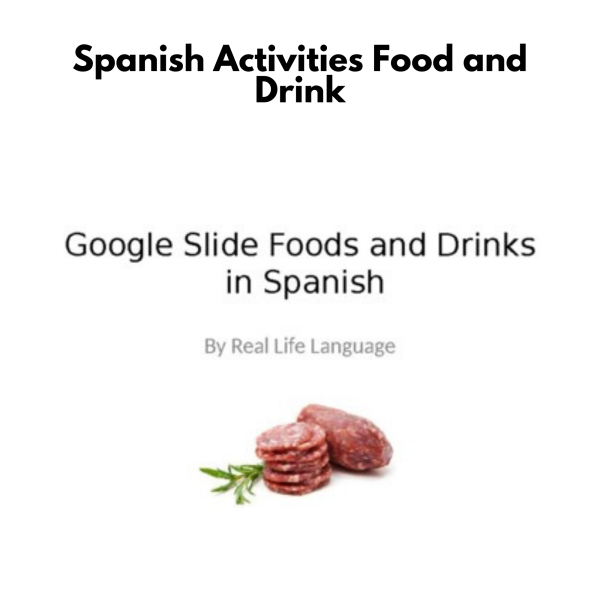 Spanish Activities: Food and Drink