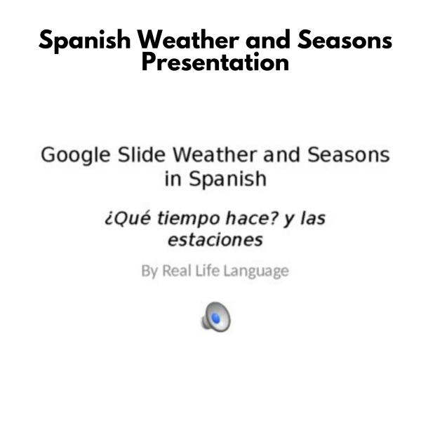 Spanish Weather and Seasons Presentation