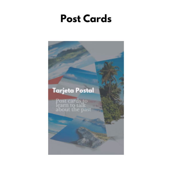 Spanish Writing Activity: Preterite Post Cards