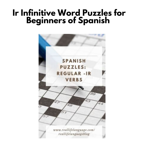 Spanish -ir Infinitive Word Puzzles