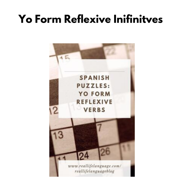 Spanish Puzzle: Yo Form Reflexive Infinitives