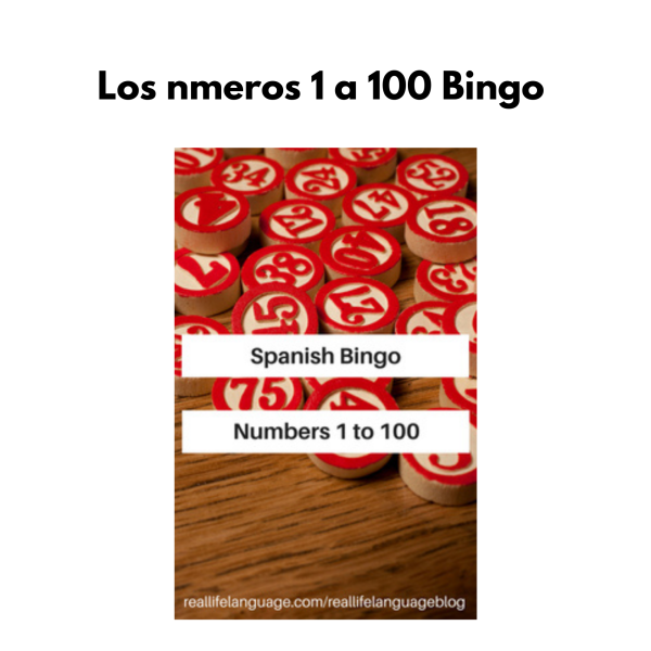 Spanish Bingo: Numbers 1 to 100