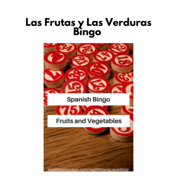 Spanish Bingo: Fruits and Vegetables