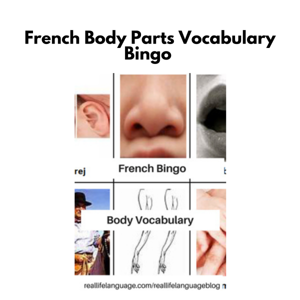 French Bingo: Body Vocabulary