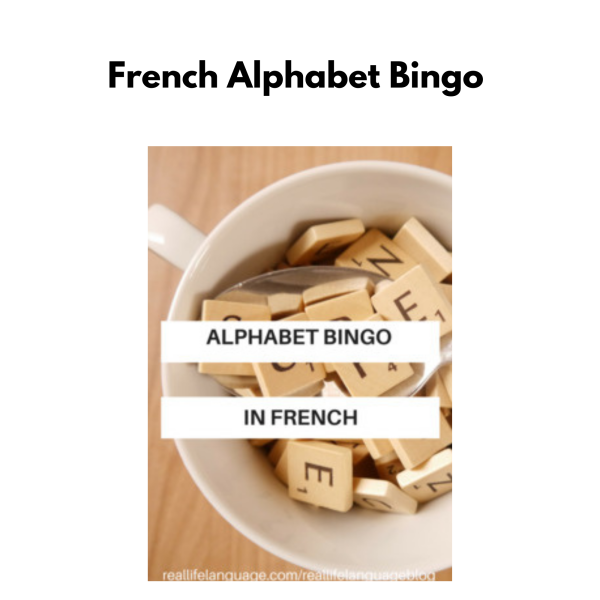 French Alphabet Bingo