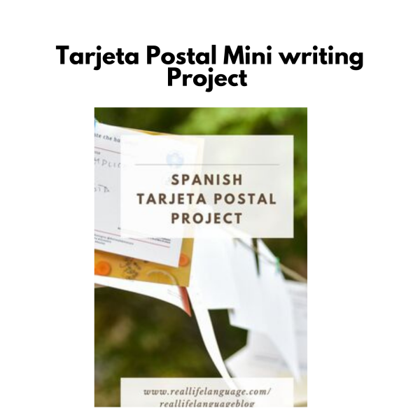 Spanish Tarjeta Postal Mini-writing Project and Narration Cheat Sheets