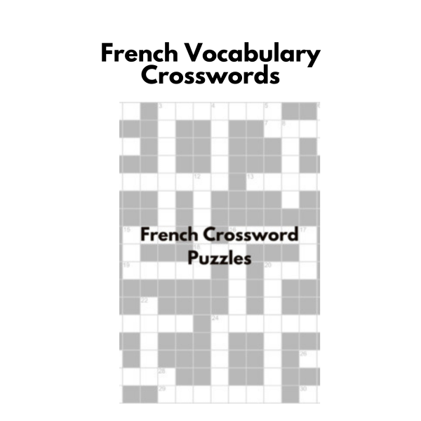 French Vocabulary Crosswords