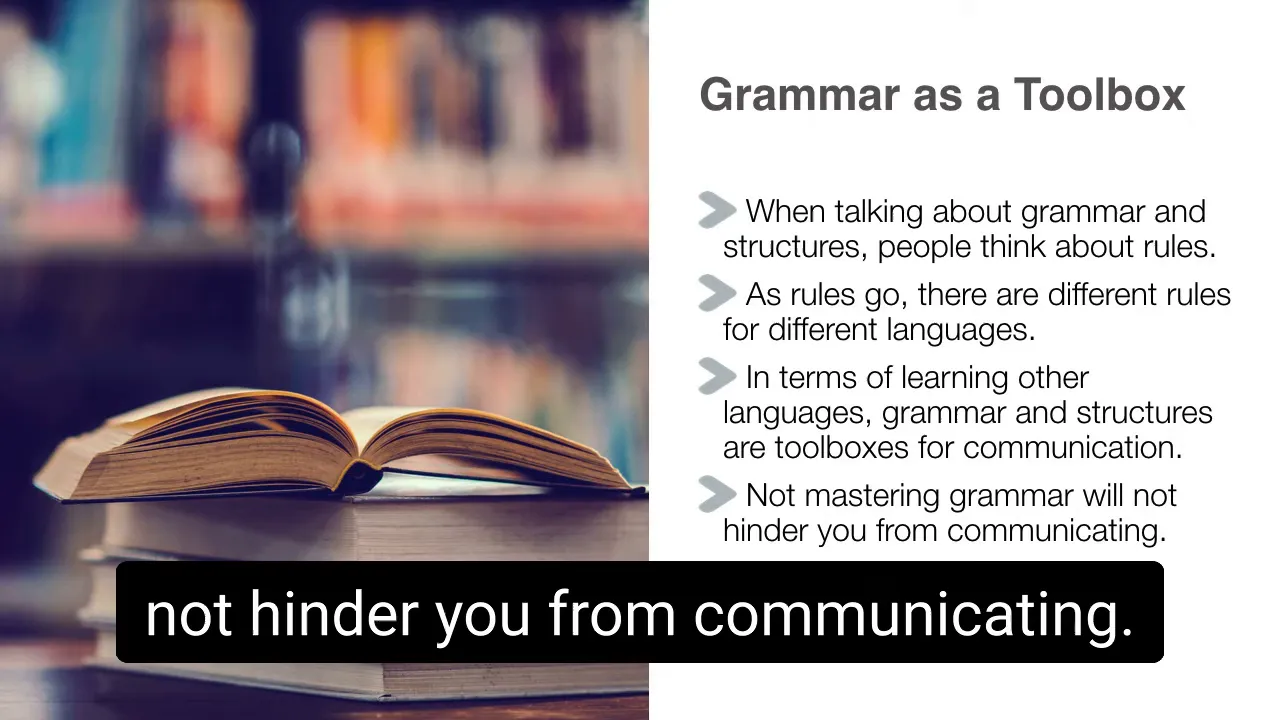 Understanding verbs and sentence order helps communication