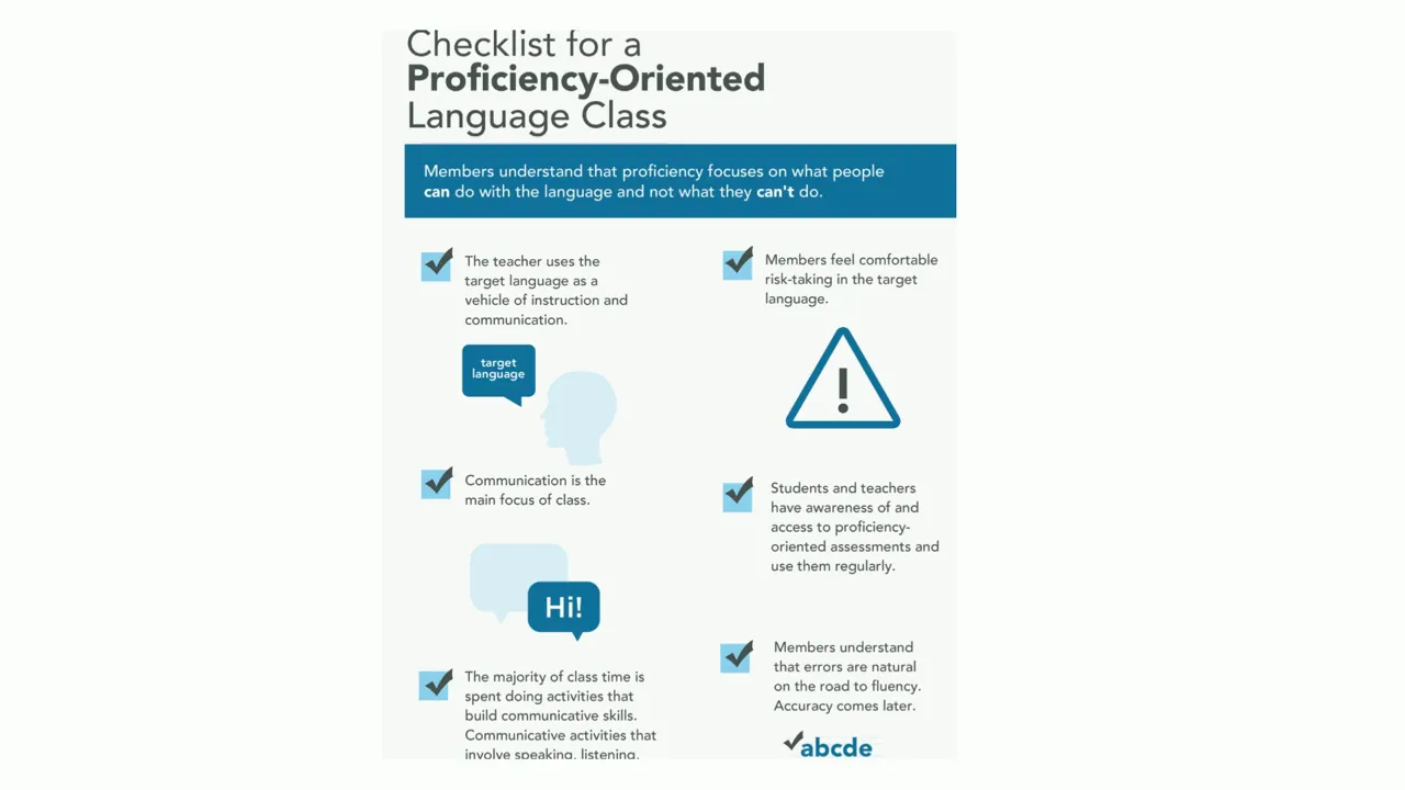 Using target language as vehicle for instruction