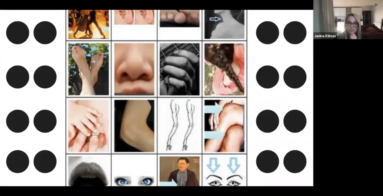 Simple Google Slides bingo grid example
