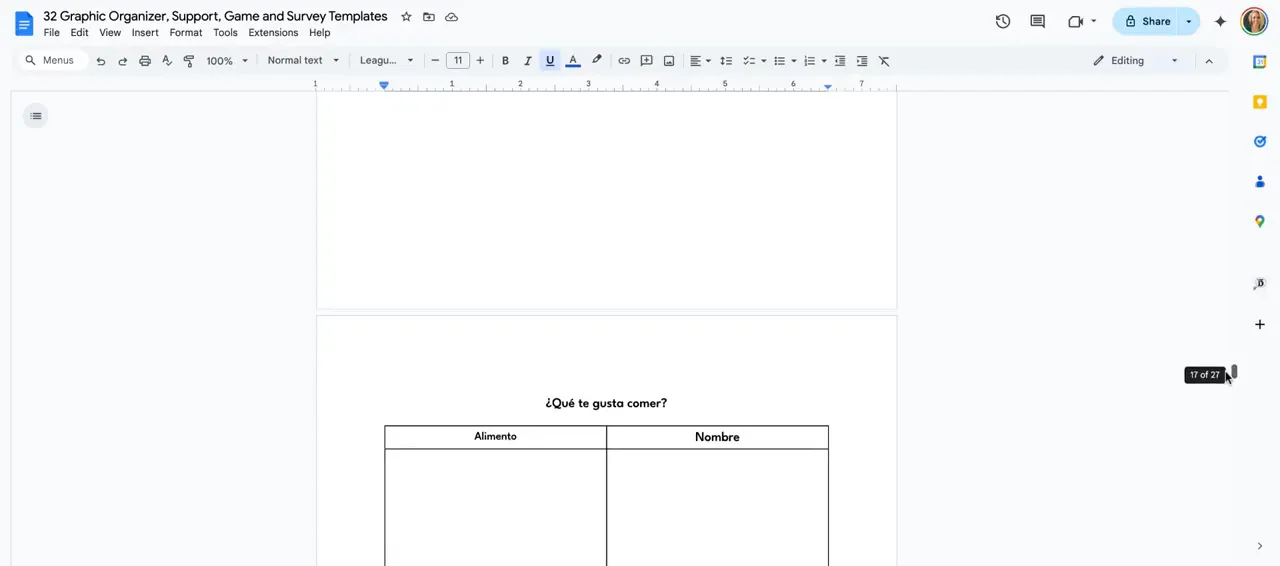 Dice game template for Q&A practice