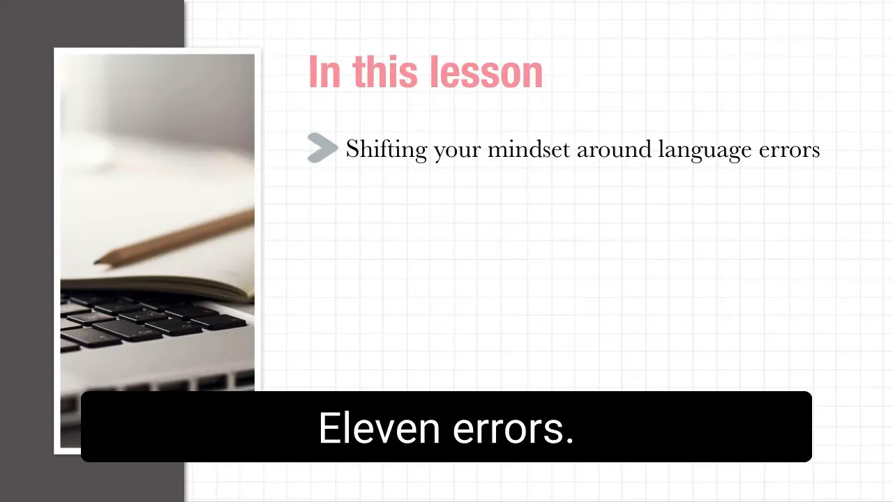 Opening title: lesson 11 errors