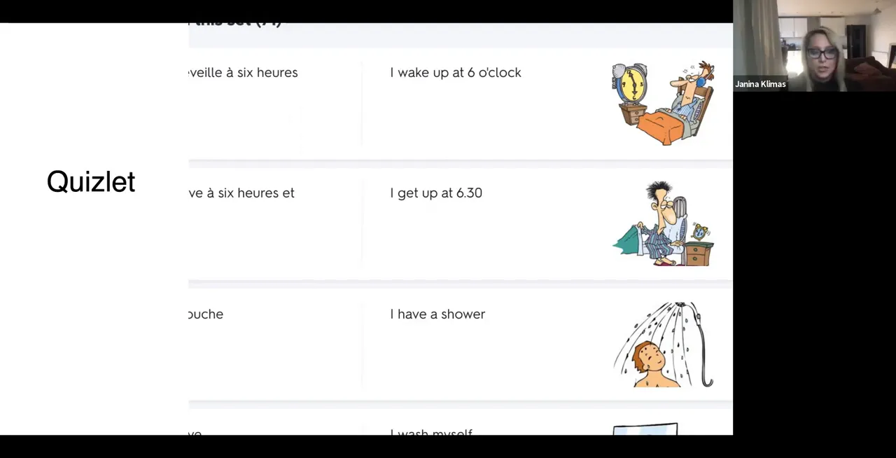 Screenshot showing Quizlet Live being explained