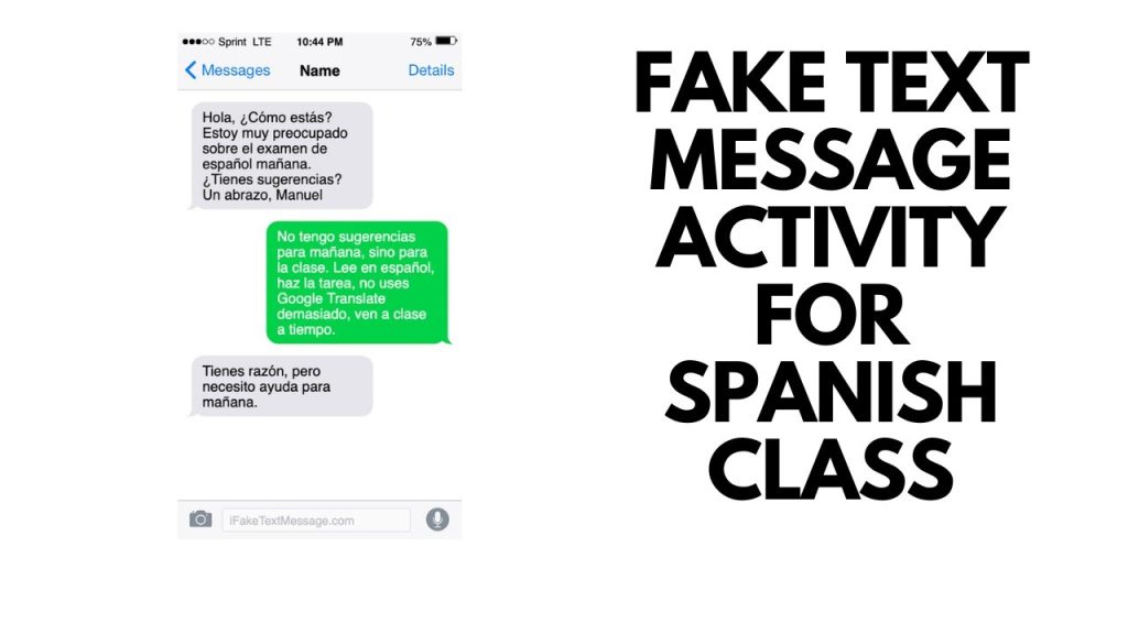 Teaching Languages: Fake Text Messages — A Fun Activity for Beginner Spanish