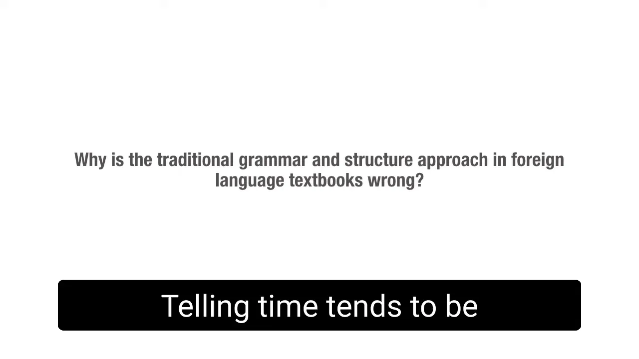 Using games and input to teach a concept like telling time