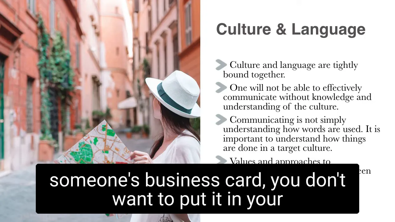 Business card etiquette example in Asian contexts