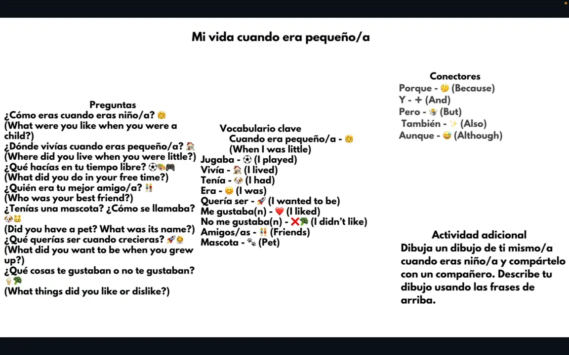 Students using chat mats for conversation practice