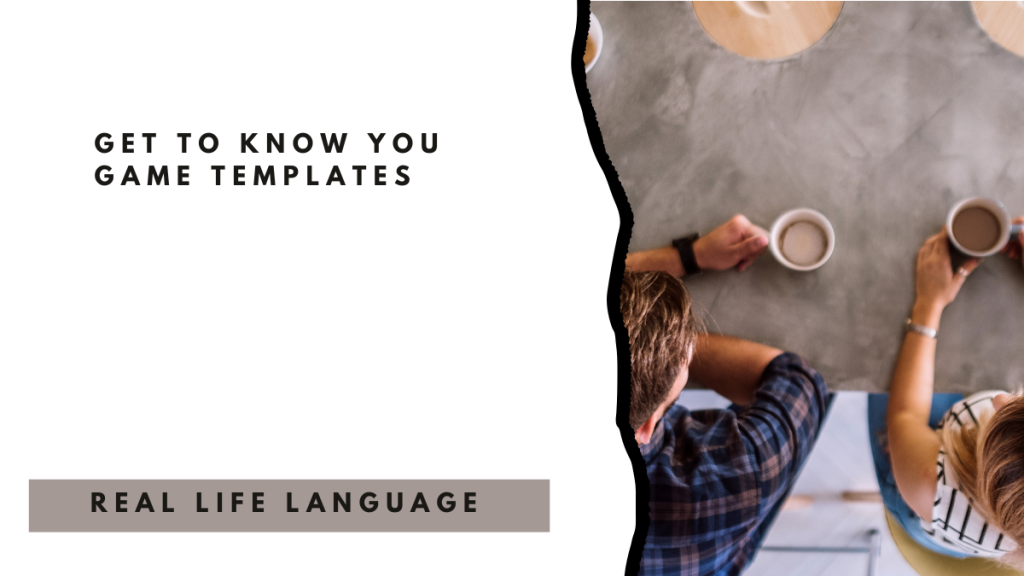 Get to Know You Game Templates