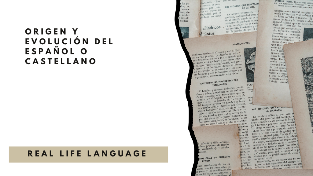 ORIGEN Y EVOLUCIÓN DEL ESPAÑOL O CASTELLANO